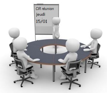 CR de la réunion du bureau du jeudi 15/01